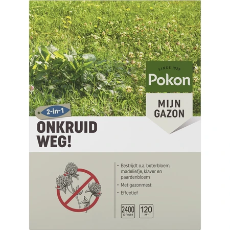 Pokon Onkruid Weg! - 2,4kg voor 120m² - afbeelding 1