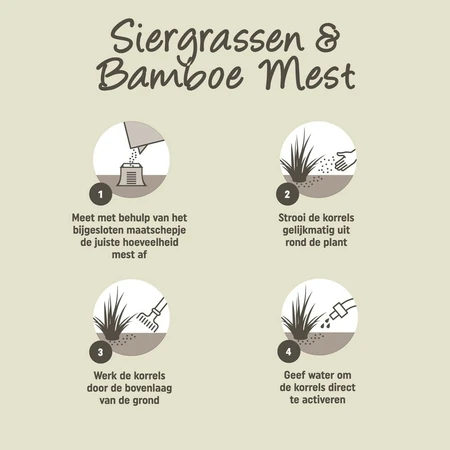 Pokon Siergrassen & Bamboe Mest 1kg - afbeelding 3