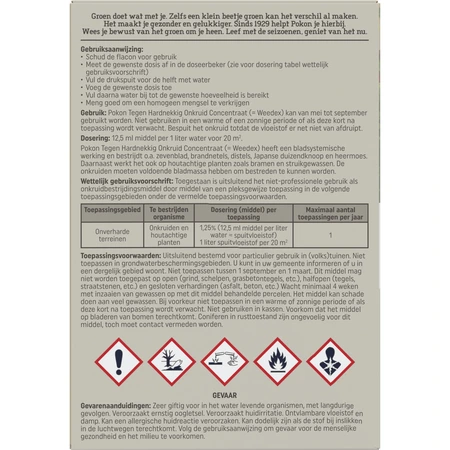 Pokon Tegen Hardnekkig Onkruid Concentraat Weedex 100ml - afbeelding 2