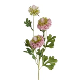 Pom pon paars real touch - l77cm