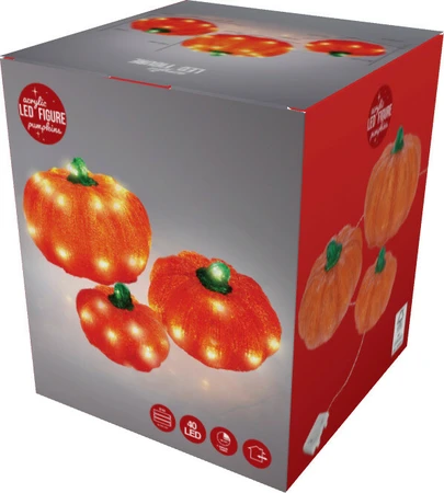 Pompoenen Met Led set van 3 - afbeelding 5