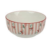 Porseleinen Kerstkom Rond 13,7 cm Suikerstok-Design  