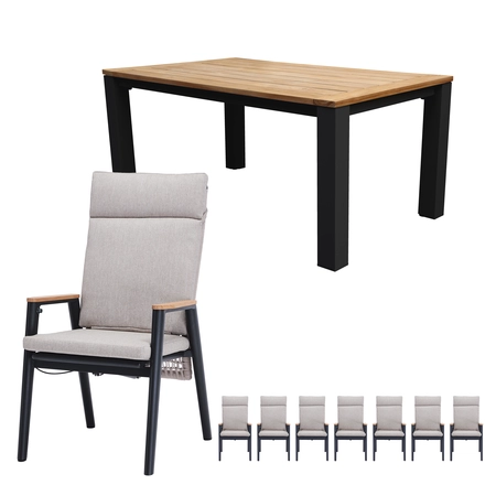 Portland dining set hoog voor 4 personen (teak) - afbeelding 1