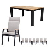 Portland dining set hoog voor 4 personen (teak) - afbeelding 1