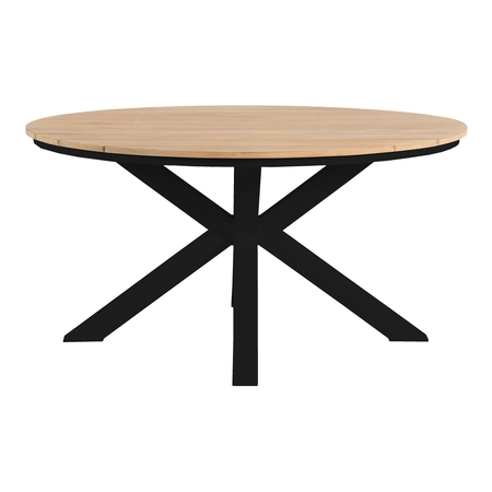 Portland dining set laag  rond voor 4 personen (teak) - afbeelding 3