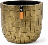 Capi Pot bol Blocks 14x13 zwart goud