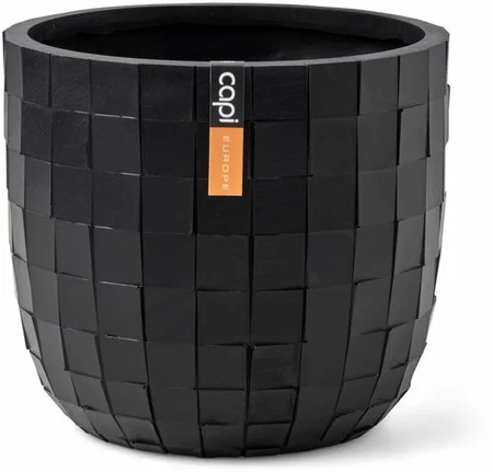 Capi Pot bol Blocks 17x15 zwart