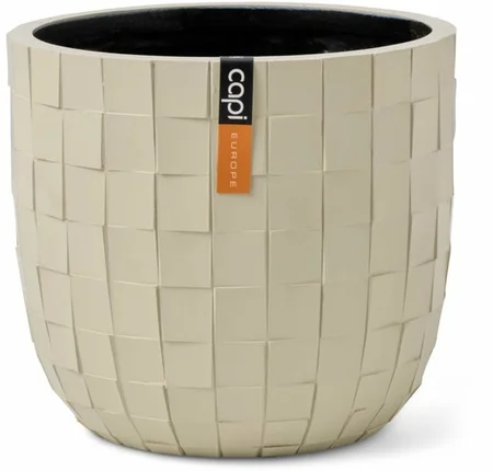 Capi Pot bol Blocks 9x8 beige