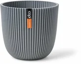 Capi Pot bol Groove 16,5x15 textiel grijs