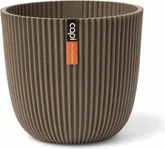 Capi Pot bol Groove 21,5x20 warm taupe