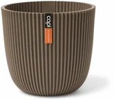 Capi Pot bol Groove 28x27 warm taupe