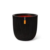 Pot bol Groove NL 43x41 zwart