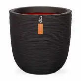 Pot bol Rib NL 55x53 zwart