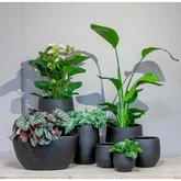 Pot Bora d23h21cm zwart mat - afbeelding 2