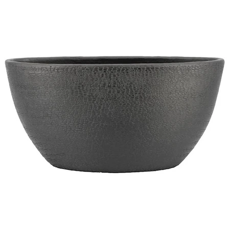 Pot Bora ovaal 49x20x25cm zwart mat - afbeelding 1