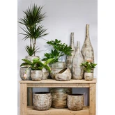 Pot Funchal d16h14cm bruin - afbeelding 2