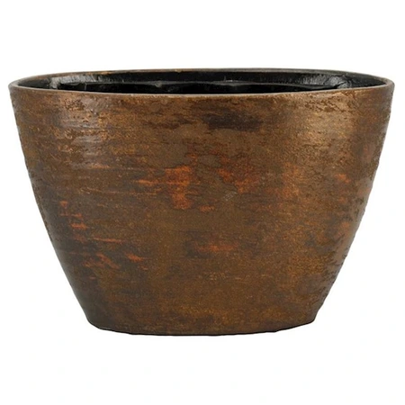 Pot Funchal ovaal 32x14x22 goud 2x - afbeelding 1