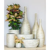 Pot Funchal ovaal 32x14x22cm wit 2x - afbeelding 2