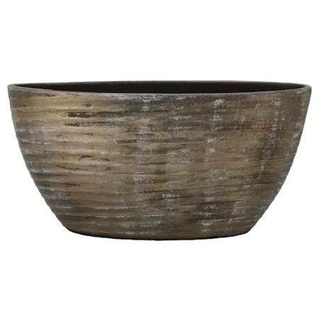 Pot Funchal ovaal 49x20x25cm bruin - afbeelding 1