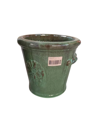 Pot geglazuurd D 25 x H 24 cm Raingreen - afbeelding 1