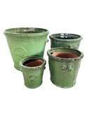 Pot geglazuurd D 25 x H 24 cm Raingreen - afbeelding 2