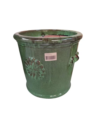 Pot geglazuurd D 35 x H 32 cm Raingreen - afbeelding 1