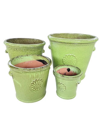 Pot geglazuurd D 60 x H 50 cm Jadeblack - afbeelding 2