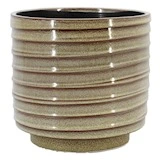 Pot Gliss d18h16cm stone