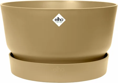 Elho pot greenville schaal 33cm goudkleurig zand