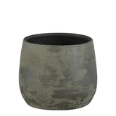Olaf pot rond antraciet - h15,5xd19,5cm