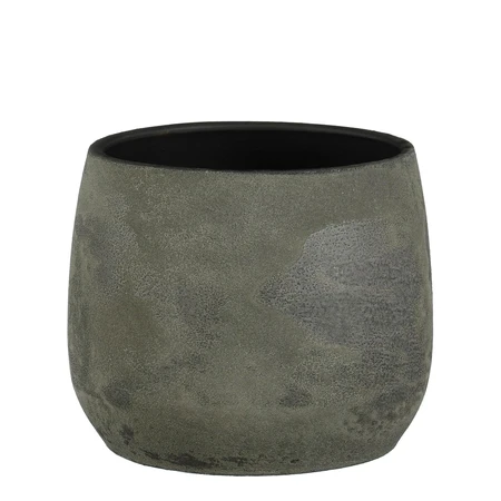 Olaf pot rond antraciet - h20xd25,5cm