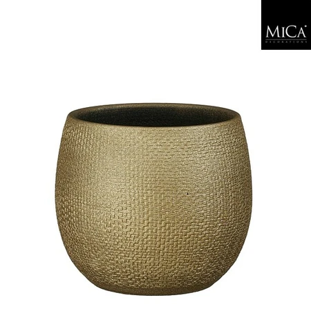 Pot Porto d18h16cm goud metalliek