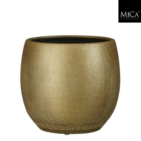 Pot Porto d25h23cm goud metalliek