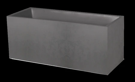 Pot rechthoek Basalt 99,5 x 39,5 x 43,5 cm antraciet - afbeelding 1