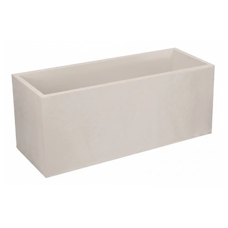 Pot rechthoek Volcania 99,5 x 39,5 x 43,5 cm beige limestone - afbeelding 2
