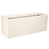 Pot rechthoek Volcania Up 79,5 x 29,5 x 29,5 cm beige limestone - afbeelding 1