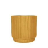 Pot Ribbel Verhoogd Fibre Clay D 30 X H 30 Cm Oker