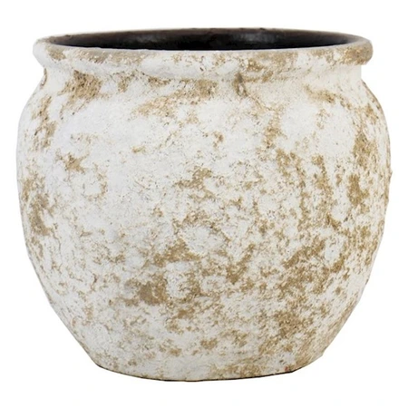 Pot Vales d16/19h16cm antiek wit