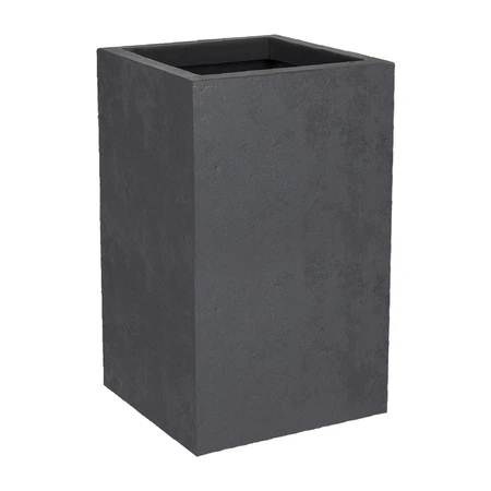 Pot vierkant Basalt Up 29,5 x 29,5 x 49,5 cm antraciet - afbeelding 2