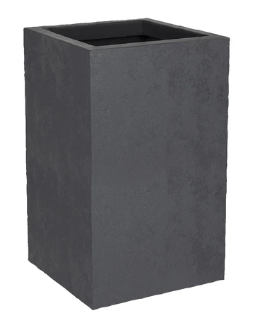Pot vierkant Basalt Up 29,5 x 29,5 x 49,5 cm antraciet - afbeelding 1