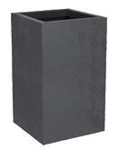 Pot vierkant Basalt Up 29,5 x 29,5 x 49,5 cm antraciet - afbeelding 1