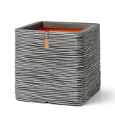 Pot vierkant Rib NL 30x30x30 antraciet