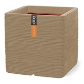 Pot vierkant Rib NL 30x30x30 beige