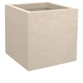 Pot vierkant Volcania Up 29,5 x 29,5 x 29,5 cm beige limestone - afbeelding 1