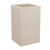 Pot vierkant Volcania Up 29,5 x 29,5 x 49,5 cm beige limestone - afbeelding 2