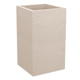 Pot vierkant Volcania Up 29,5 x 29,5 x 49,5 cm beige limestone - afbeelding 1