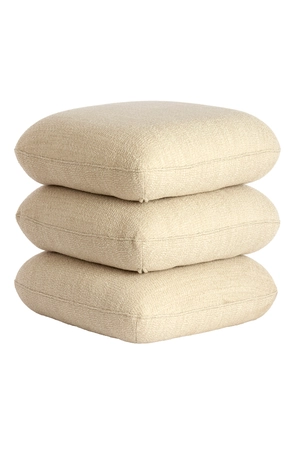 Light & Living Pouf 44,5x44,5x44,5 cm LAURIE cream - afbeelding 3