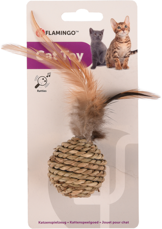 PS BAL BABS + VEREN BRUIN 16CM - afbeelding 2
