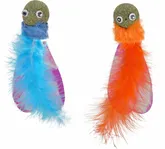 PS BOLEO+CATNIP ORANJE/BLAUW DIAMETER BAL 3CM ASSORTIMENT - afbeelding 1