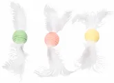 SPEELGOED POPPY BAL MET VEREN MEERDERE KLEUREN 23x4,5x4,5CM - afbeelding 1